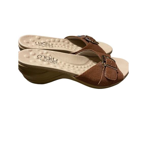 Malu Made in Brazil Wedge Sandal Size Women's 7 - Picture 2 of 8